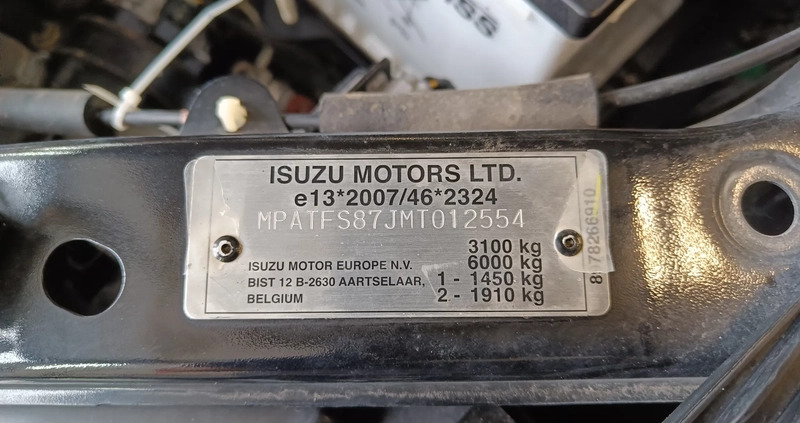 Isuzu D-Max cena 132900 przebieg: 61900, rok produkcji 2021 z Gdynia małe 379